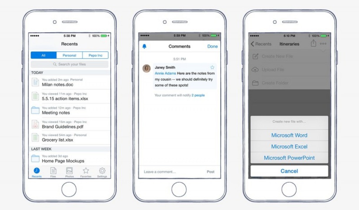 Dropbox actualiza su app de iOS: evolucionando hacia la suite de productividad