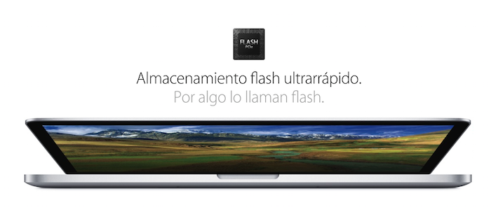 El fuerte de los nuevos MacBook Pro con Pantalla Retina de 15 pulgadas está en su Disco Duro