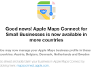 Maps Connect se actualiza con cinco nuevos países europeos