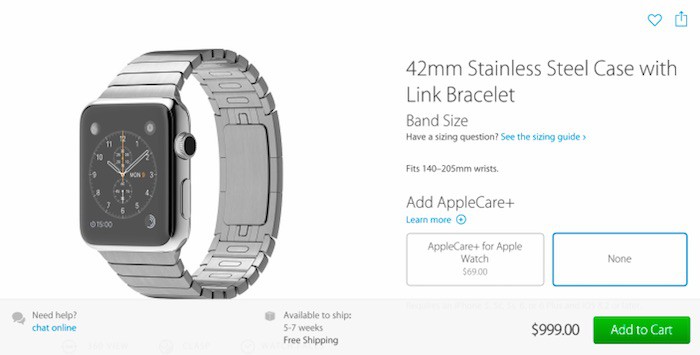 Mejoran tímidamente los plazos de entrega de algunos modelos de Apple Watch