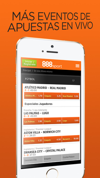 Vive las competiciones deportivas con más emoción apostando desde tu iPhone o iPad