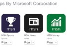 Microsoft elimina algunas de sus aplicaciones MSN para iOS y otras plataformas