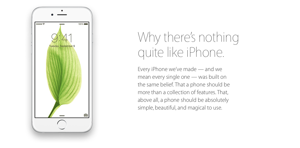 Porque no hay nada parecido a un iPhone…