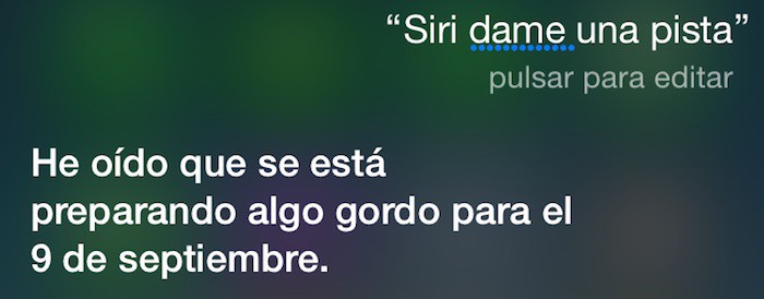 Estas son las pistas que da Siri de cara al evento del 9 de septiembre