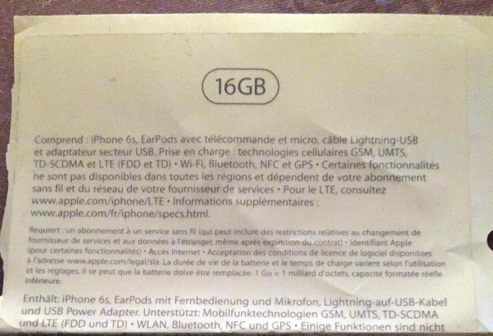 Una captura filtrada sugiere que Apple mantendrá los 16Gb de almacenamiento en el iPhone 6s