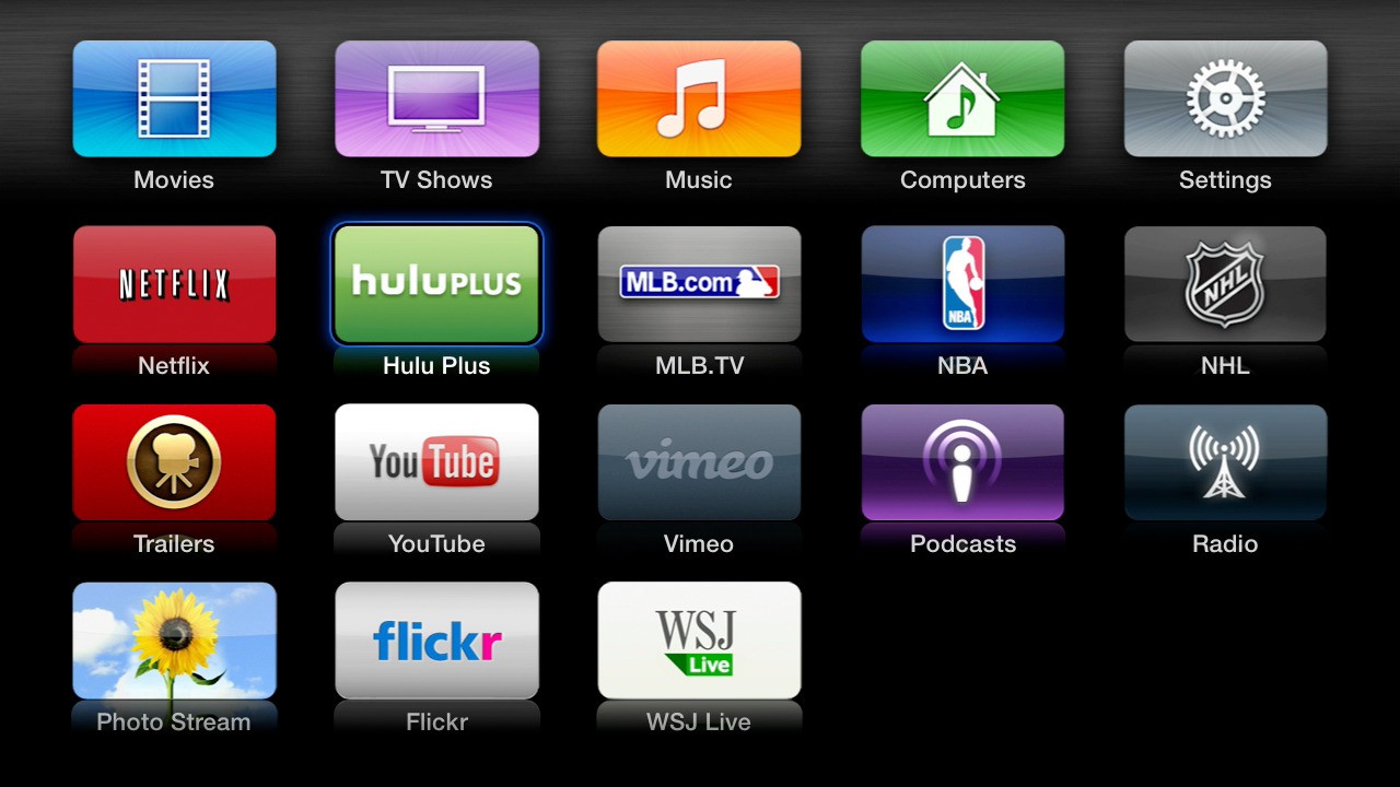AppleTV-interface