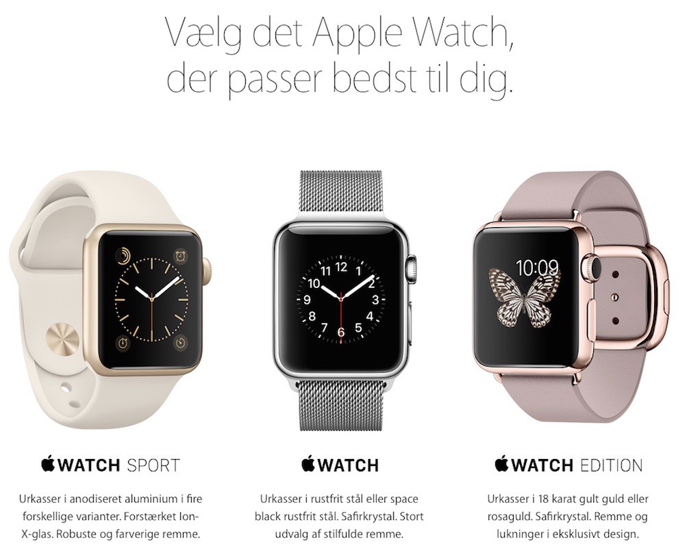 El Apple Watch llegará a Austria, Dinamarca e Irlanda este próximo 25 de septiembre