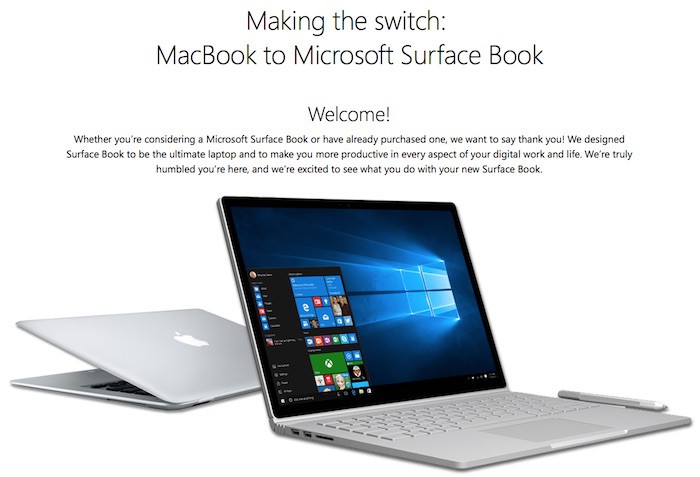 Microsoft realmente quiere que cambiemos de MacBook a Surface Book, y nos ayuda a hacerlo