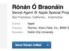 Este es Rónán Ó Braonáin, el James Bond de Apple