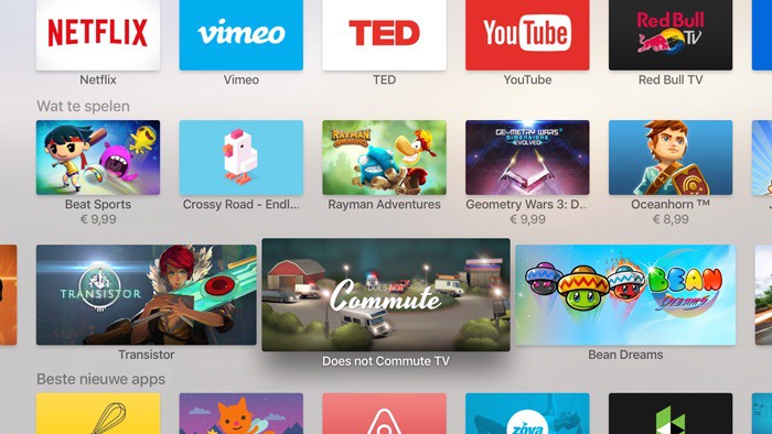 Más de 400 aplicaciones nuevas a la semana en la App Store del nuevo Apple TV