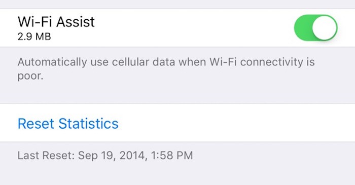 Con iOS 9.3 Apple da marcha atrás e indica cuantos datos ha consumido «Asistencia para WiFi»