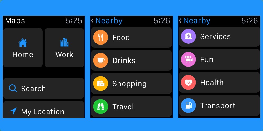 La aplicación Mapas del Apple Watch dará un cambio radical con watchOS 2.2