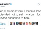 Kanye West te suplica que te suscribas a Tidal (porfa, porfa…)