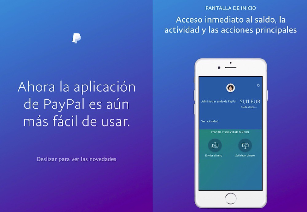 PayPal rediseña por completo su aplicación para iPhone y añade algunas mejoras