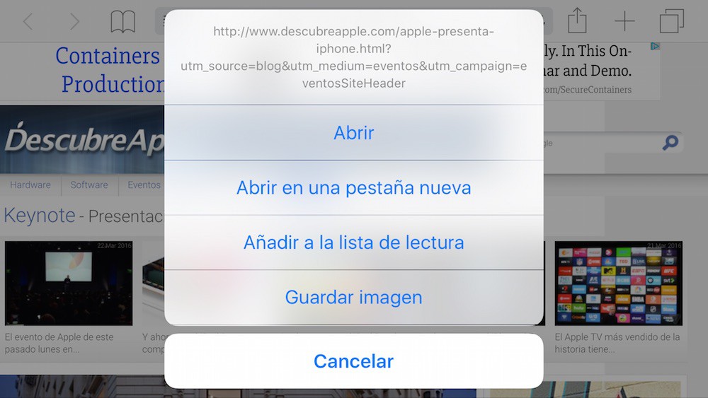 Un bug en iOS 9.3 cuelga el iPhone al intentar abrir un enlace según algunos usuarios