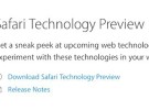 Safari Technology Preview ya disponible para desarrolladores