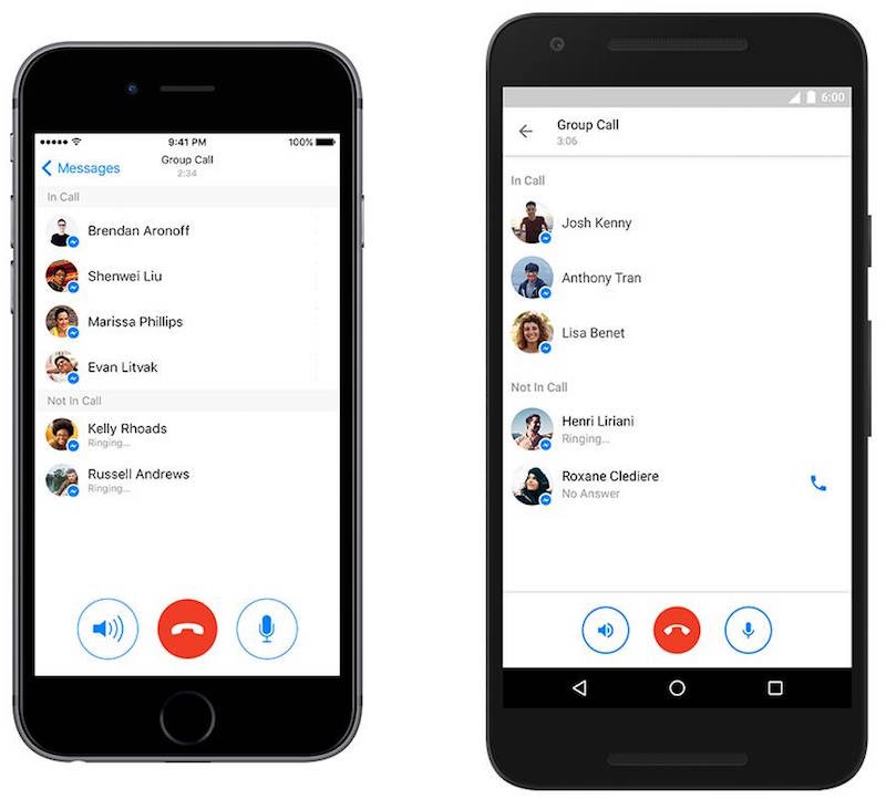 Facebook Messenger estrena sus llamadas en grupo