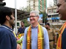 Tim Cook inicia su visita oficial en India