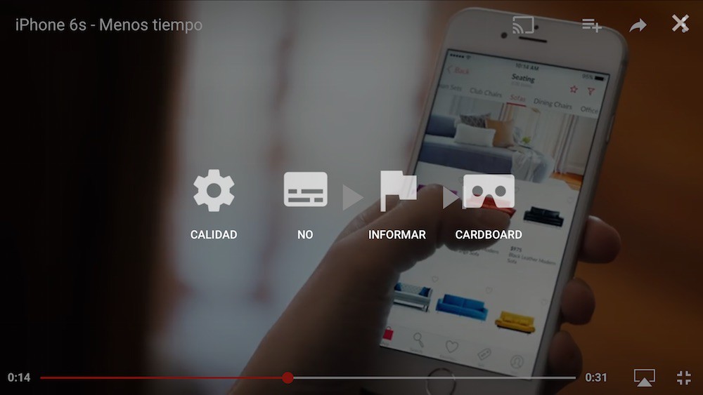 YouTube añade soporte para Realidad Virtual en el iPhone con Cardboard