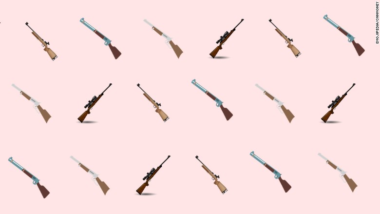 Apple quiere eliminar el emoji del rifle del estándar Unicode