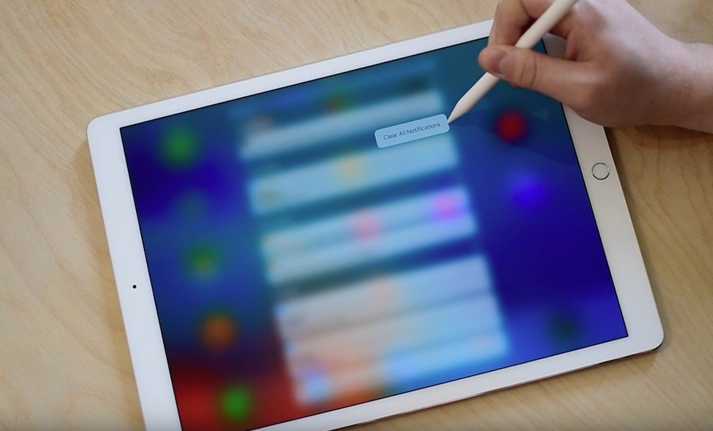 iOS 10 trae las ventajas de 3D Touch también al iPad Pro