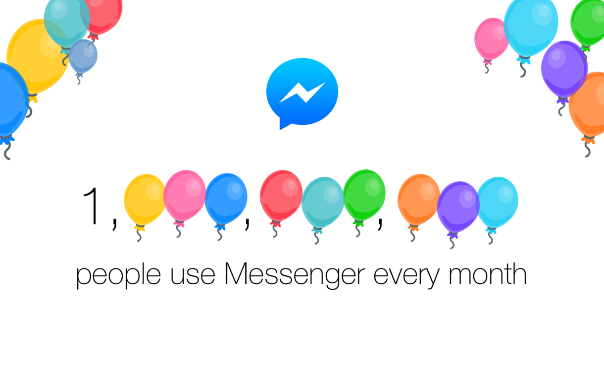 Facebook Messenger llega a los mil millones de usuarios activos al mes