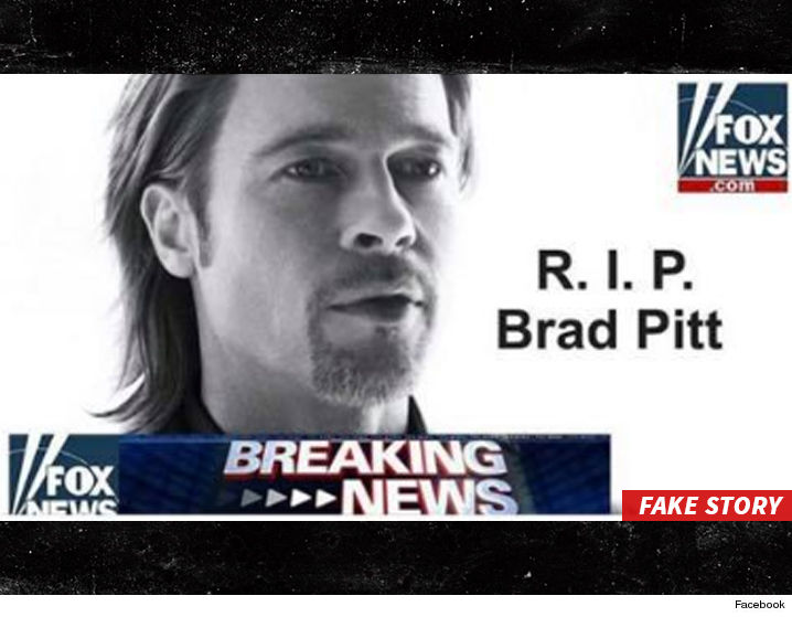 La falsa historia de la muerte de Brad Pitt que roba tus datos de Facebook