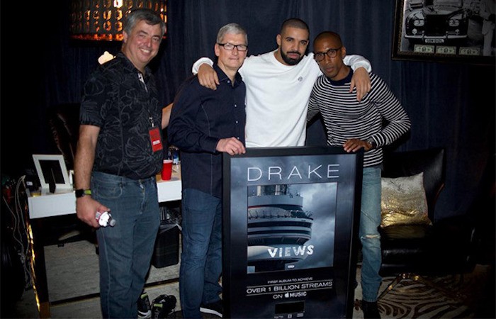 El disco Views, de Drake, supera la barrera de los mil millones de reproducciones en Apple Music