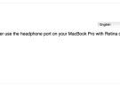 Apple quiere saber si aún utilizas el conector jack en tu MacBook Pro