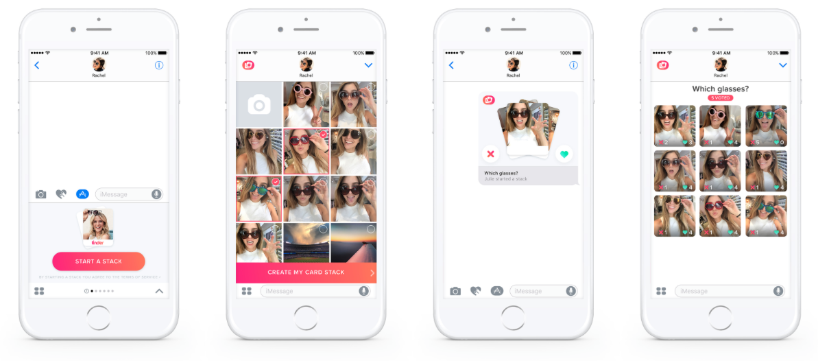 Tinder Stacks, así es la nueva app social de Tinder para iMessage