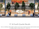 Apple adelanta la presentación de su último cuarto fiscal por motivos de agenda
