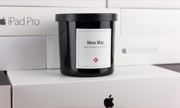 Esta vela aromática hace que el ambiente huela a Mac nuevo