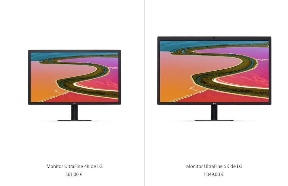 ¡Rebajas en la Apple Store! Apple reduce notablemente el precio de los monitores UltraFine Display 4K y 5K de LG