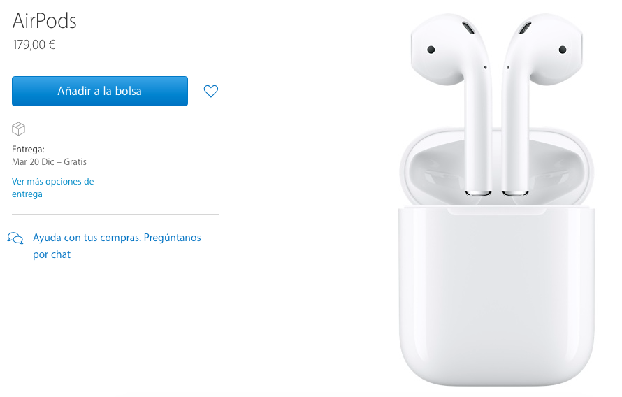 Los AirPods, por fin disponibles