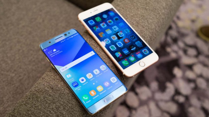 iPhone 7 vs Samsung Galaxy