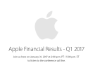 Apple anuncia oficialmente su Conferencia de Comunicación de Resultados del Primer Trimestre del Año Fiscal 2017