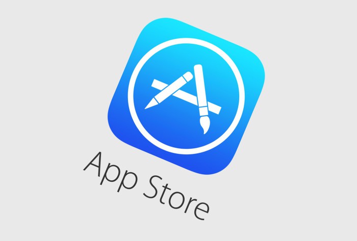 App Store logo inclinado