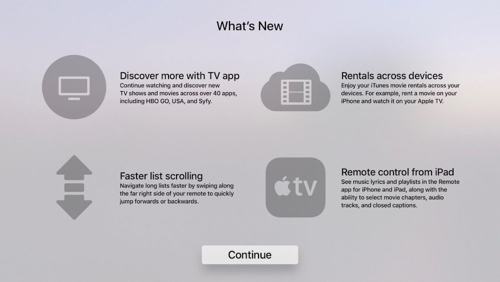 tvOS 10.2 traerá interesantes novedades, entre ellas la app Apple TV Remote para iPad