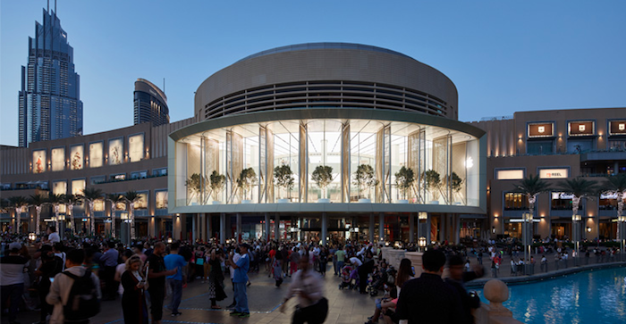 El Dubai Mall, una de las tiendas más espectaculares de Apple, se inaugura mañana