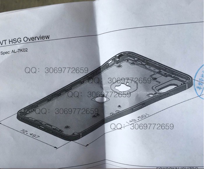 Una supuesta nueva imagen del iPhone 8 traslada el sensor Touch ID a la parte posterior de la carcasa