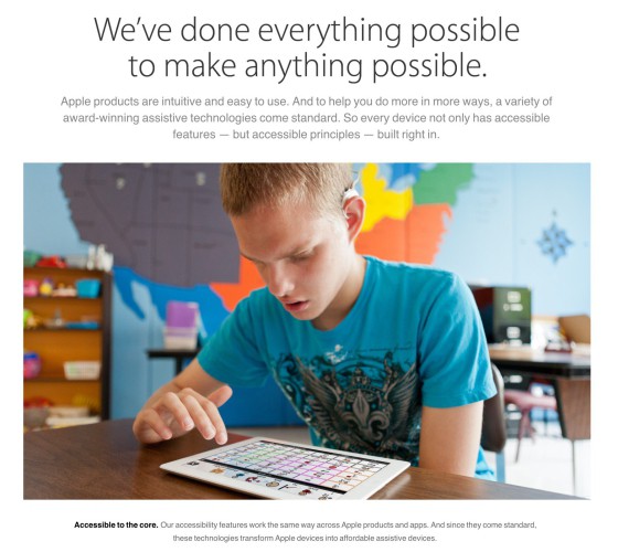 accesibilidad Apple
