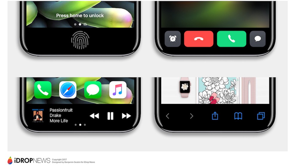 Nuevos renders nos permiten imaginar el potencial del «área de función» en el iPhone 8
