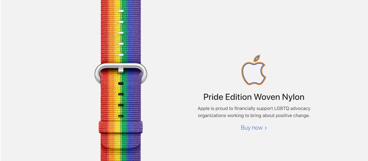 Los beneficios de la correa Pride Edition del Apple Watch irán a parar a colectivos LGTB