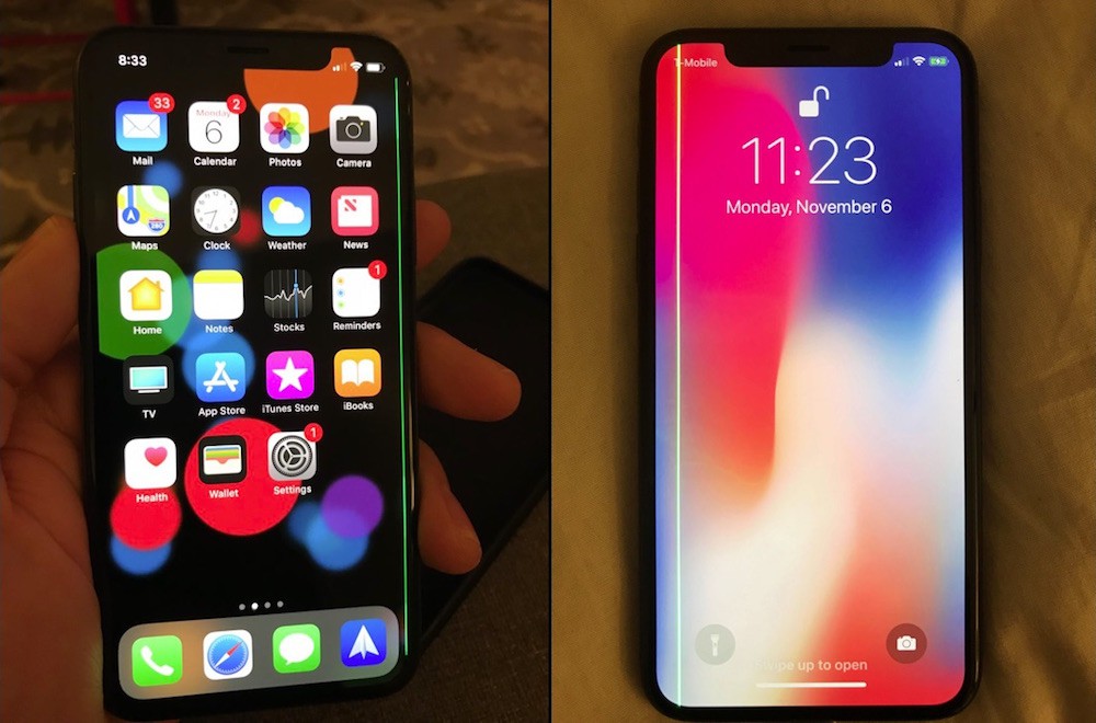 Una línea verde vertical aparece en la pantalla del iPhone X de algunos usuarios