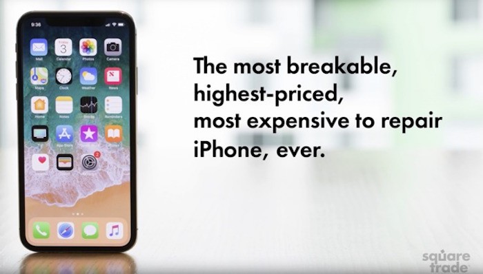 El iPhone X es el iPhone que más fácilmente se rompe de todos los tiempos