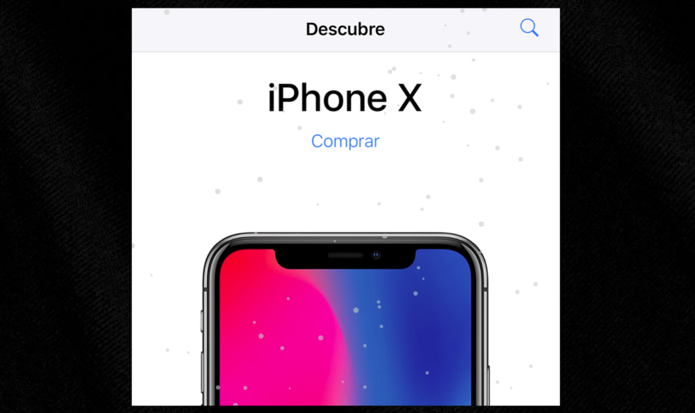 Deja que nieve en la aplicación de la Apple Store para iOS