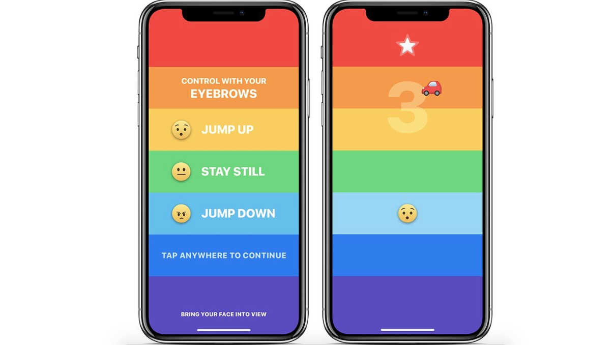 ¡Sin manos! Así es Rainbrow, el juego para el iPhone X que controlaremos con la mirada