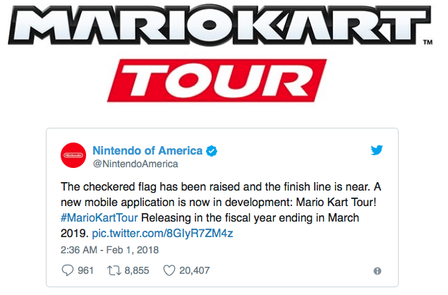Mario Kart Tour anuncio