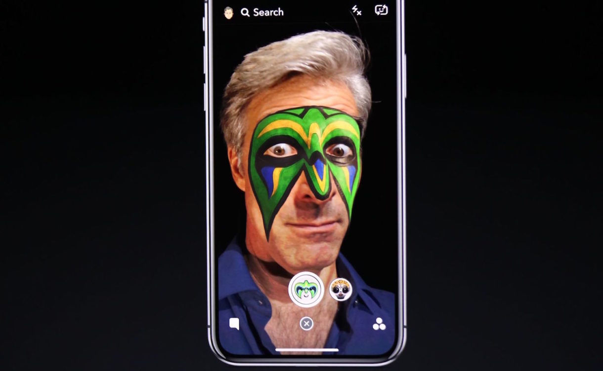 Snapchat se actualiza con nuevas máscaras exclusivas para el iPhone X y su cámara TrueDepth