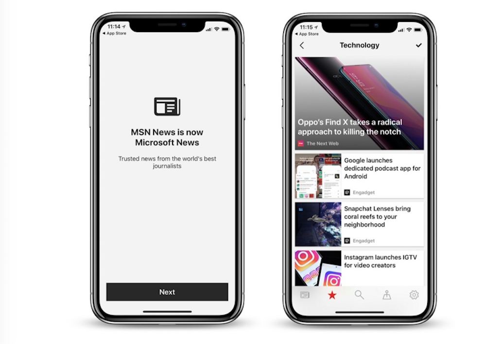 Microsoft renueva de pies a cabeza su app News para iOS